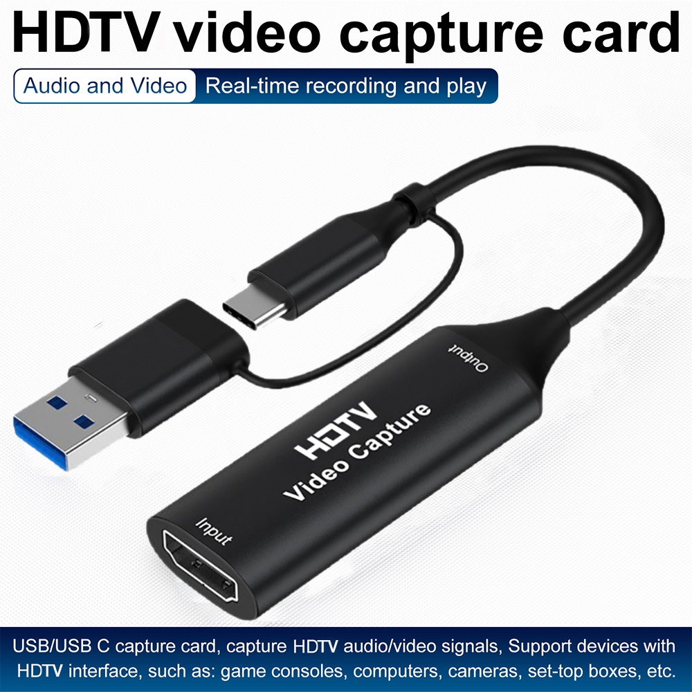 Capture Card 4K Hdmi - 2'si 1 arada USB 3.0 Video