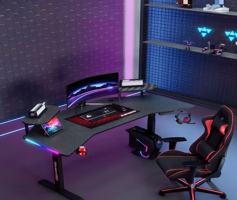 Esports Gaming Lab - Akıllı Elektrikli Otur-Kalk Oyun Masası Büyük