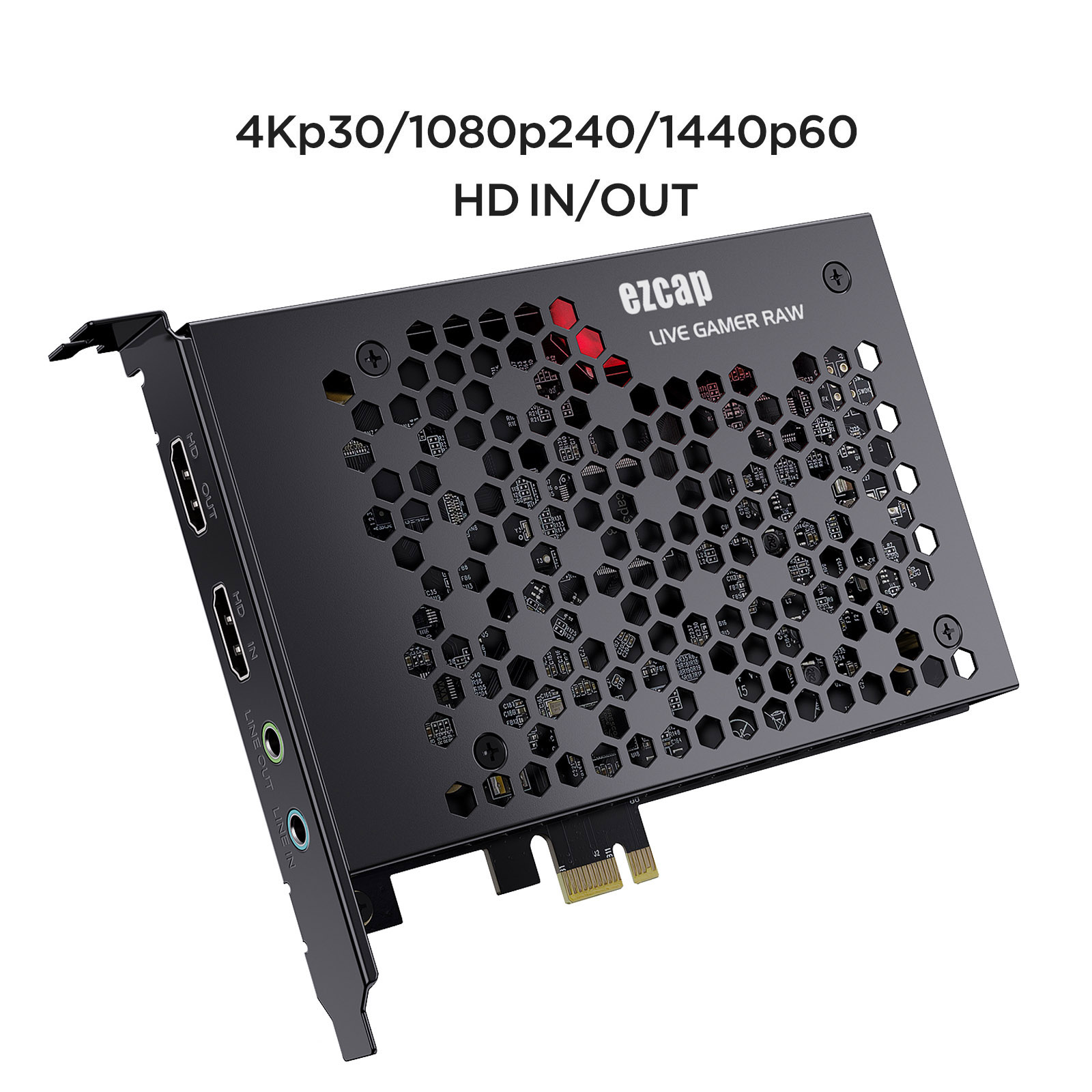 Capture Card 4K Hdmi - ezcap324B Canlı Oyuncu Ham PCIE 4K