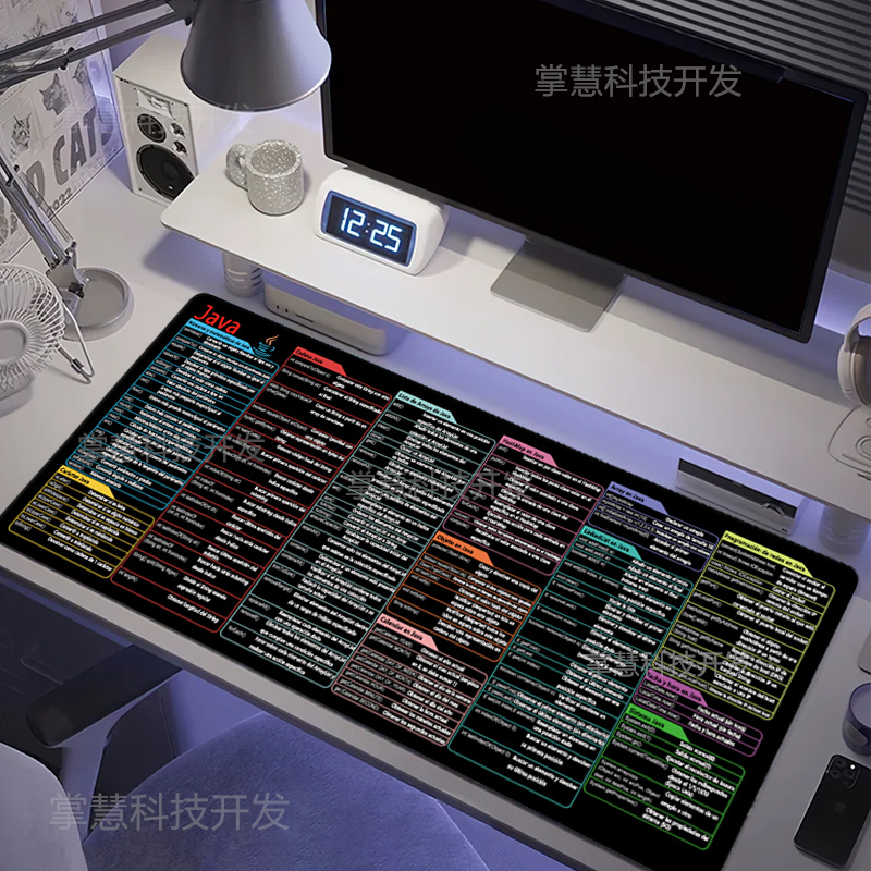 Esports Gaming Desk - İspanyolca Java Programlama Mouse Pad Büyük