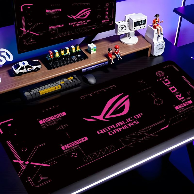 Esports Gaming Logo - VIKAMA Siyah Pembe ROG Tech Circuit