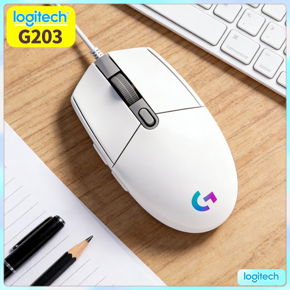 Logitech Mouse G203 - Logitech G203 Kablolu Oyun Mouse'u, Rahat