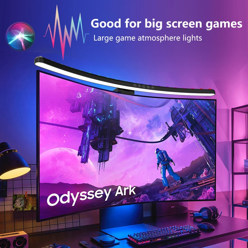Esports Gaming Desk - Bilgisayar Monitörü Işık Çubuğu RGB Müzik