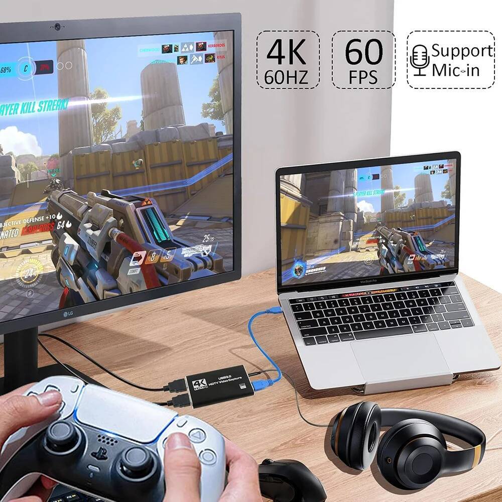 PS5 PC Oyunu Canlı Yayın Kamer - Capture Card 4K Hdmi incelemesi ve fiyatı