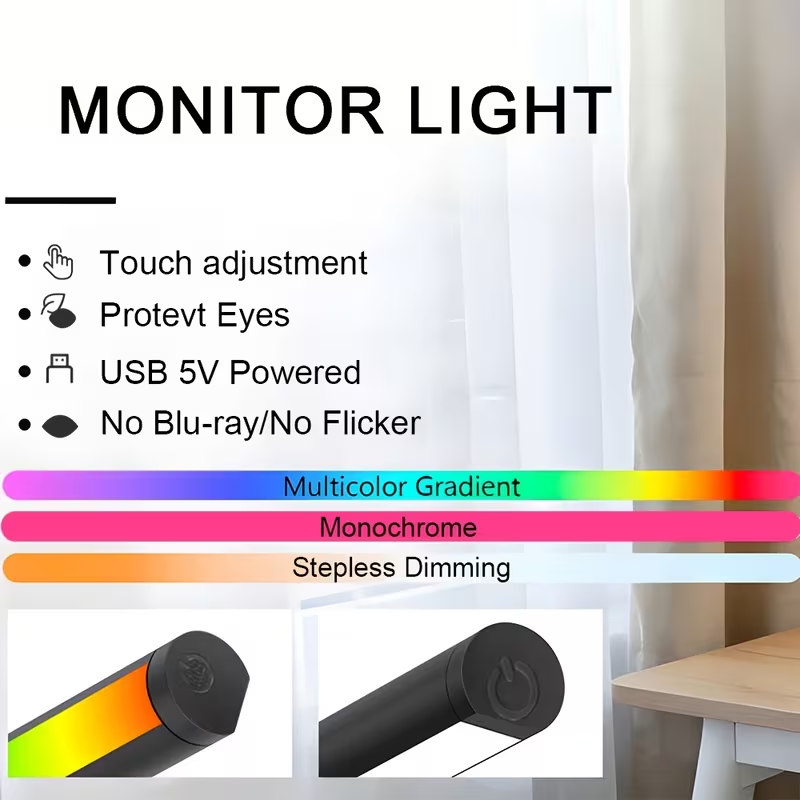 Monitör Işık Çubuğu LED Bilgis - Esports Gaming Desk incelemesi ve fiyatı