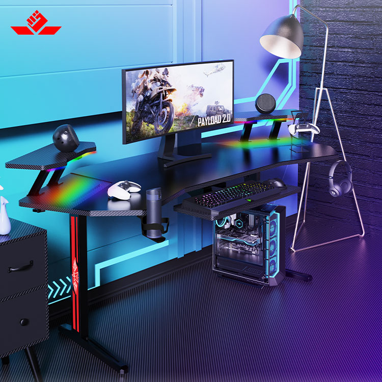 70 İnç Büyük RGB LED Işıklı E- - Esports Gaming Desk incelemesi ve fiyatı